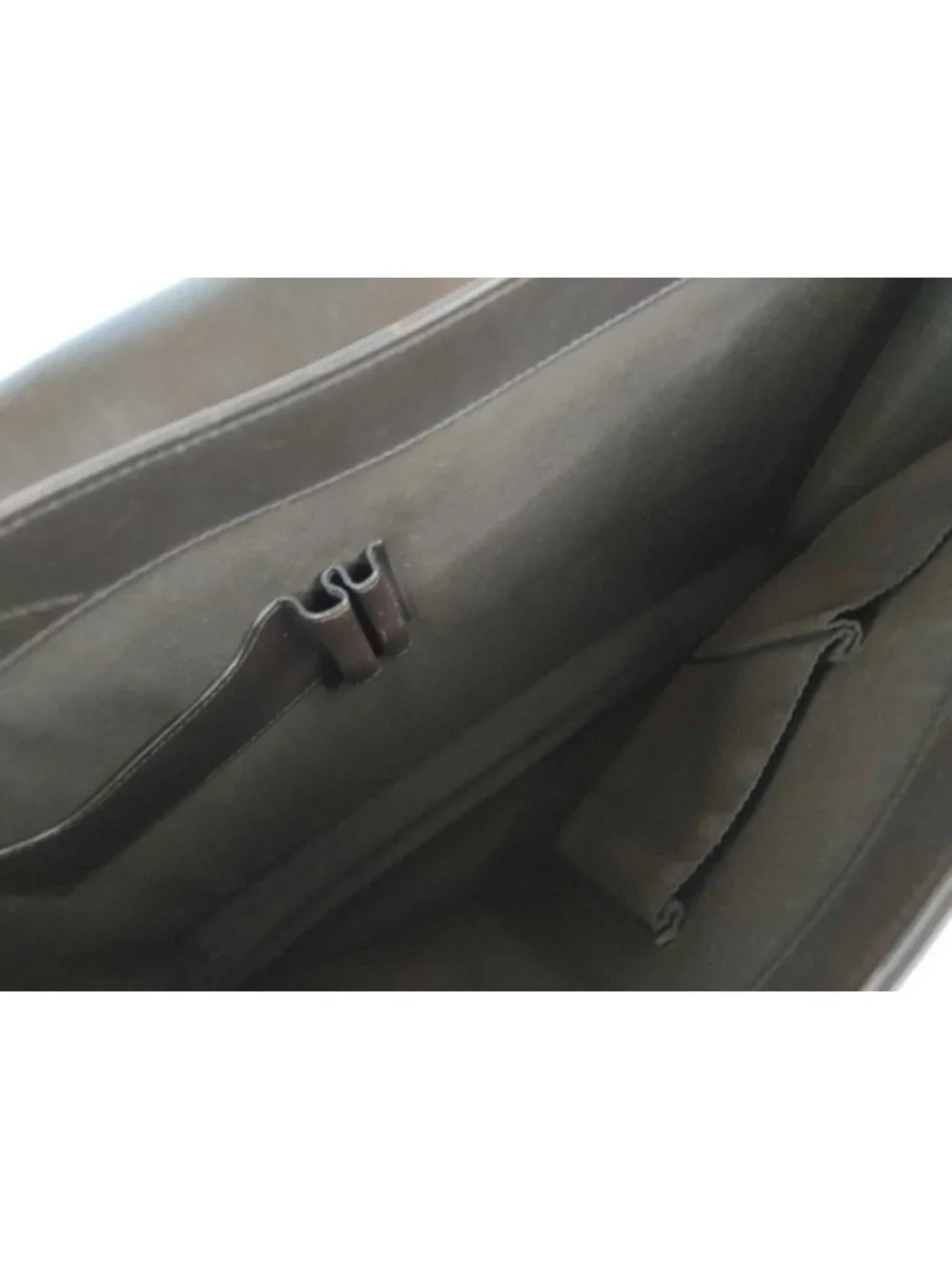 Gucci Business Bag Brown Leather 2-Way Silver